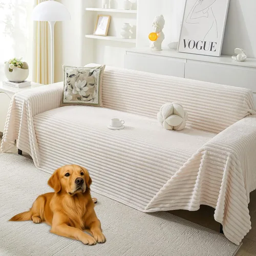 Miniatura 11 de HAOMAIJIA Fundas Boho para Sofá Fundas de Sofá para Sofá de 3 Cojines Apto para Mascotas Suave Grueso Antideslizante Funda de Sofá para Perros Gris