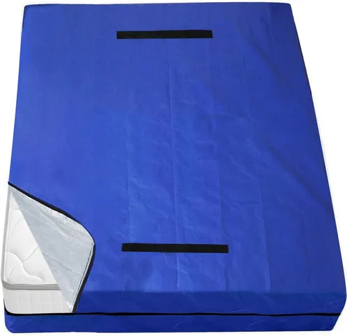 Bolsas de colchón para mudanza y almacenamiento, funda de colchón impermeable para mudanza con asas resistentes, cremallera fuerte, bolsa de