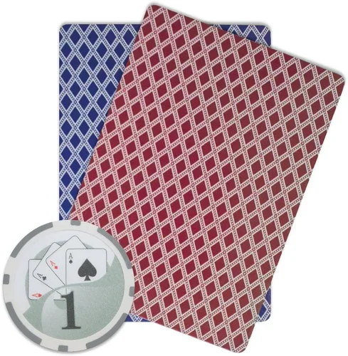 Miniatura 3 de Brybelly Yin Yang Poker Chip - Compuesto de arcilla pesada de 0.49 oz, paquete de 50 blanco ($1 White)