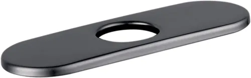 Miniatura 5 de hansgrohe Placa base para grifos contemporáneos de un solo agujero, placa base moderna de 6 pulgadas para grifo de bañera en cromo, 06490000, 1.375