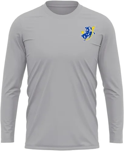 Miniatura 180 de Camisa deportiva de manga larga oficial de la NCAA Collegiate para hombre, con logotipo en el pecho izquierdo, colección Athletic Heather