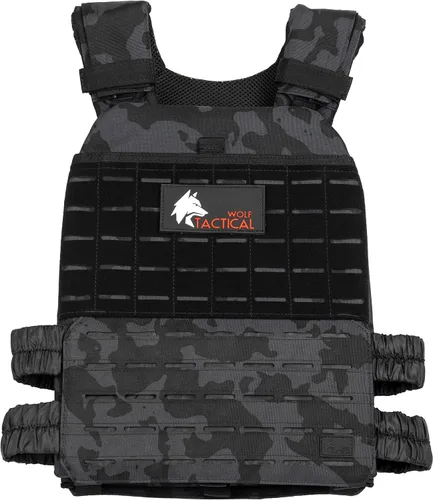 Miniatura 11 de Chaleco con peso ajustable Wolf Tactical para hombres y mujeres - Chaleco de peso para rucking, entrenamiento, correr, caminar y CrossFit para Azul