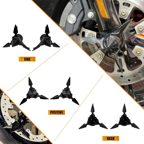 Miniatura 2 de Cubiertas de tuerca de eje delantero de motocicleta, tapa de plástico giratorio para Harley Touring Electra Road Street Glide Softail Dyna Sportster