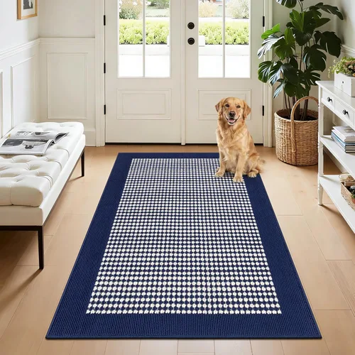 Miniatura 11 de Ileading Alfombra de pasillo de lavandería de 2 x 6 pies, antideslizante, con parte trasera de goma, lavable a máquina, alfombra gris