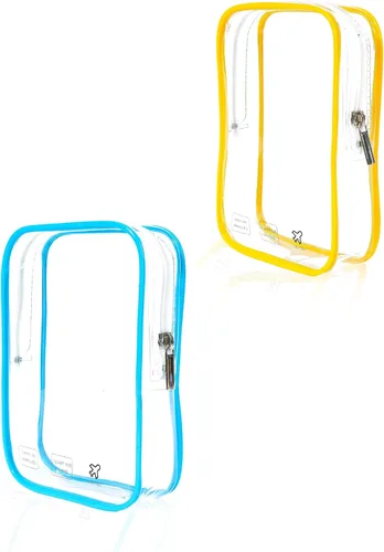 Miniatura 17 de 2 cubos de embalaje de 1 cuarto de galón, bolsa de viaje aprobada por la TSA, bolsa pequeña transparente, bolsa de viaje internacional