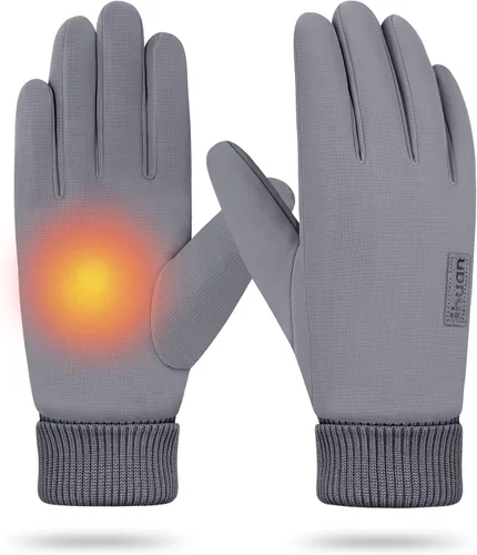 ihuan Guantes de invierno para hombres y mujeres, guantes de clima frío para correr, ciclismo, guantes impermeables para la nieve, guantes cálidos