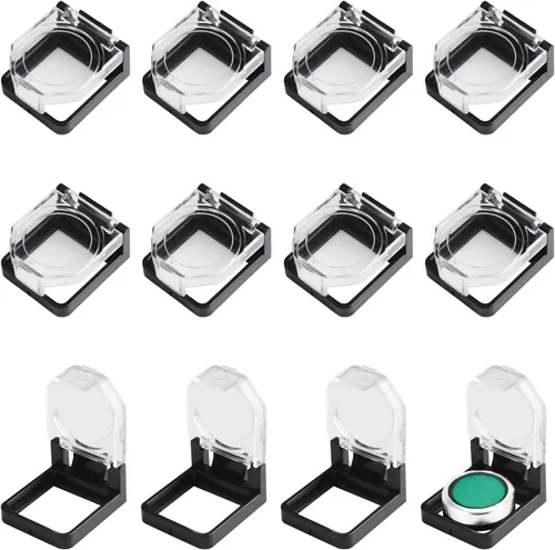Miniatura 11 de 4 protectores de plástico transparente para interruptor de botón, a prueba de polvo, pomo de parada de emergencia para botón de encendido de 0.866