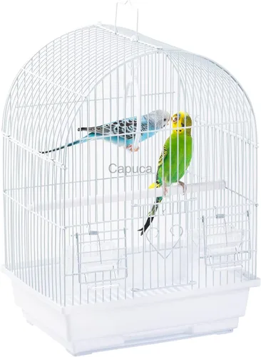 Miniatura 11 de Jaula de Viaje para Pájaros Pequeños - Kit de Iniciación Ligero para Pájaros Pequeños con Jaulas para Pájaros y Accesorios Ideal para Periquitos