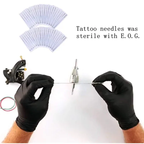 Miniatura 6 de Autdor - Juego de 50 agujas de tatuaje estériles para máquina de tatuaje, agujas de tatuaje 1RL, agujas desechables para pistola de tatuaje, 1 forro