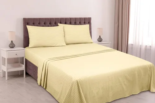 Miniatura 93 de ROYALE LINENS Juego de sábanas Cal King de 4 piezas, ropa de cama de microfibra suave cepillada de 1800 hilos, 1 sábana bajera, 1 sábana encimera, 2
