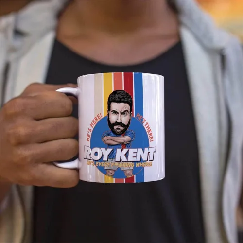 Miniatura 3 de Trend Setters Ted Lasso – Roy Kent Bobblehead – Una taza de café de cerámica de 11 onzas – Producto oficial – Perfecto para regalar o coleccionar