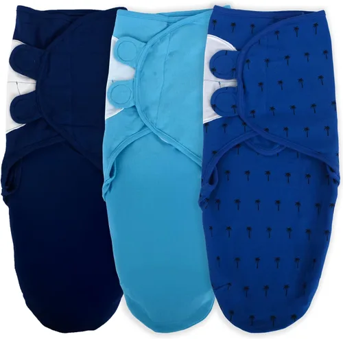 3 Pack Bolsas de Envoltura Orgánicas Para Recién Nacidos, Niñas, Niños, Bolsa de Recién Nacido Suave y Acogedora, Mantas de Envoltura para Guardería