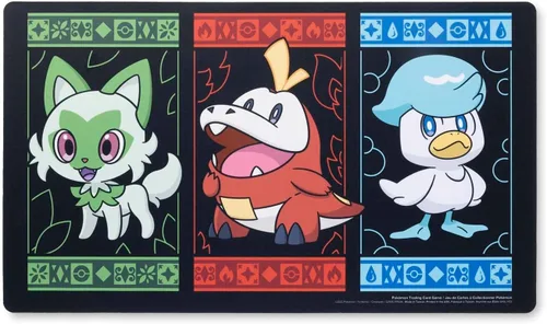 Miniatura 2 de Pokemon Centro: Pokemon TCG: Sprigatito, Fuecoco y Quaxly Playmat