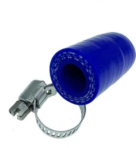 Miniatura 19 de Tapa de Refrigerante de Silicona Reforzada Universal Negra de 1/4" (6.5mm) con Abrazadera para Calentador de Derivación Puerto de Agua al Vacío Kit