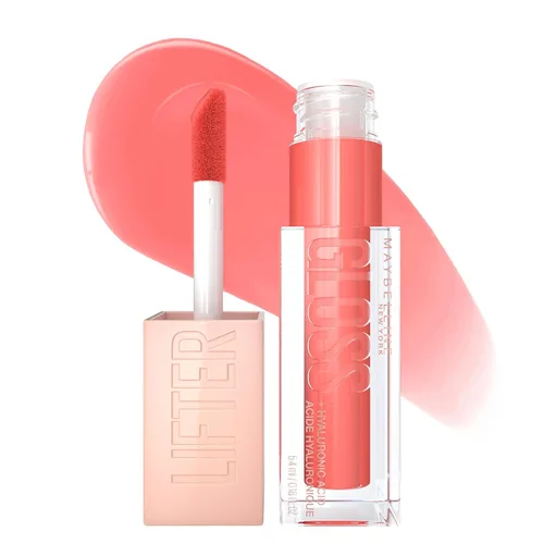 Miniatura 19 de Maybelline Lifter Gloss, Brillo de Labios Hidratante con Ácido Hialurónico, Alto Brillo para Labios Más Llenos, Perla, Perla Plateada Transparente