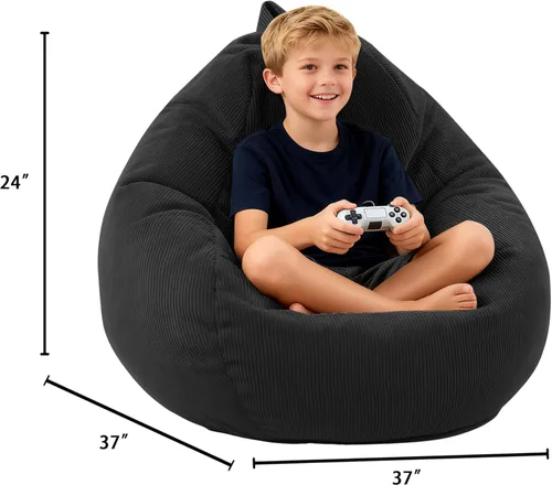Miniatura 3 de LPMOERA Puf de espuma viscoelástica para niños/adolescentes con relleno redondo para niños, para sala de estar, dormitorio, dormitorio