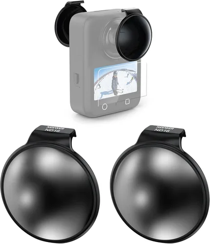 Miniatura 10 de NEEWER Juego de filtros ND compatibles solo con DJI Osmo 360, ND8 (3 topes) a presión de vidrio óptico multicapa de densidad neutra, filtro de lente