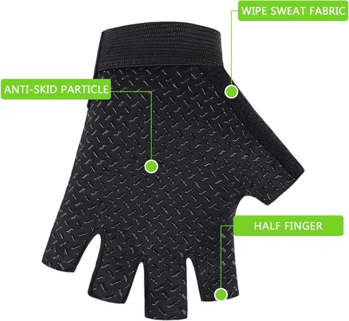 Miniatura 4 de Accmor Guantes deportivos para niños guantes de medio dedo guantes de ciclismo para niños y niñas guantes de pesca para ciclismo campamento pesca