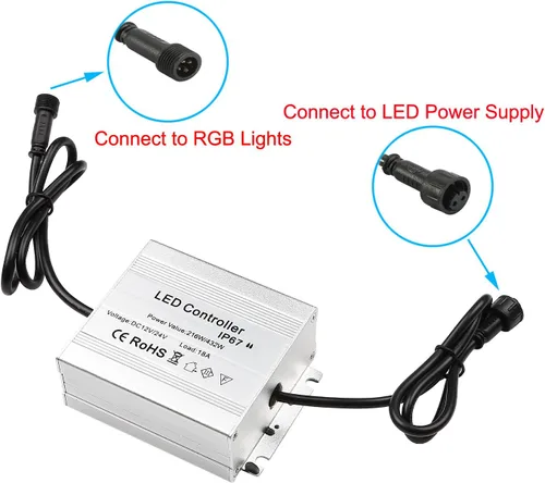Miniatura 7 de Iluminación de cubierta de bajo voltaje, 20 piezas de 0.1 W ~ 0.3 W, kit de luces LED RGB multicolor de 1-3/5 pulgadas de acero inoxidable empotrado