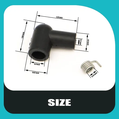 Miniatura 2 de 135-053 STE 135-053 Bota de bujía para cable de 5 mm Para cable de 5 mm Se utiliza en motosierras y recortadoras - (4PCS)