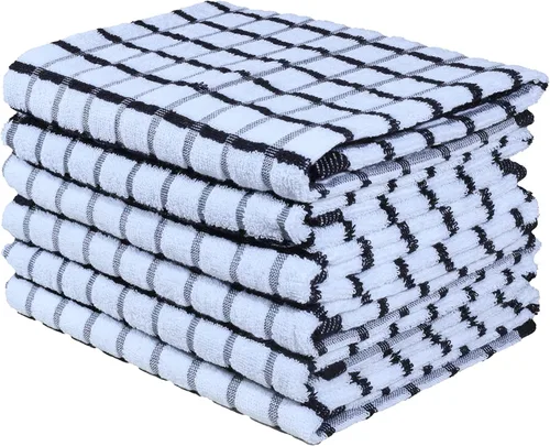 Miniatura 164 de Urban Villa Toallas de cocina 100% algodón, paquete de 6, altamente absorbentes, de secado rápido, súper suaves, de primera calidad, para cocina