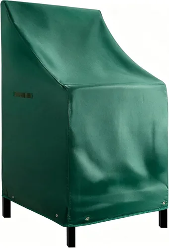 Miniatura 2 de RosieLily Fundas para sillas de patio con respaldo alto, impermeables, resistentes, apilables, para taburetes de bar al aire libre, fundas
