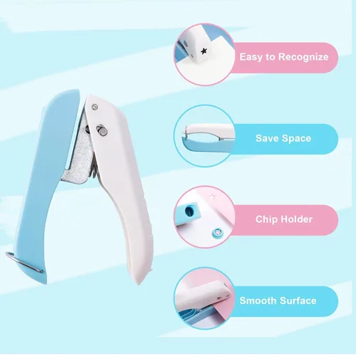 Miniatura 4 de UCEC Paquete de 3 perforadoras de papel para manualidades, perforadora de un solo agujero de 1/4 pulgadas para manualidades, perforadora pequeña