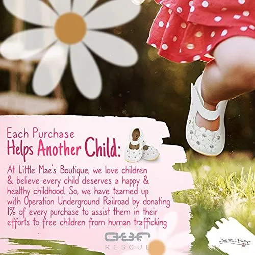 Miniatura 6 de Little Maes Boutique Mary Jane - Zapatos chirriantes para niñas pequeñas ideales para caminar con chirriador extraíble y correa ajustable zapatos