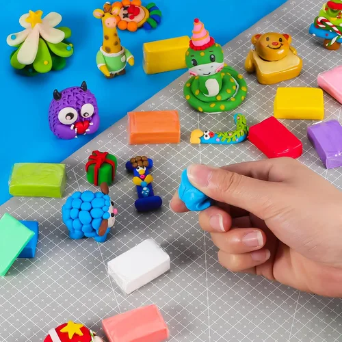 Miniatura 7 de CiaraQ Kit de arcilla polimérica, mini juego de arcilla para modelar para niños/principiantes/artistas, 48