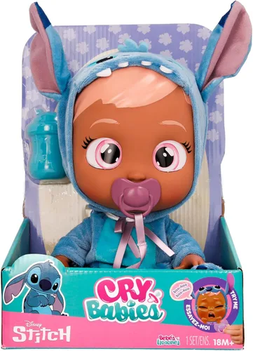 Miniatura 2 de Cry Babies Disney Stitch - Muñeca de bebé de 12 pulgadas, pijamas con temática de Stitch, para niñas y niños de 18 meses en adelante
