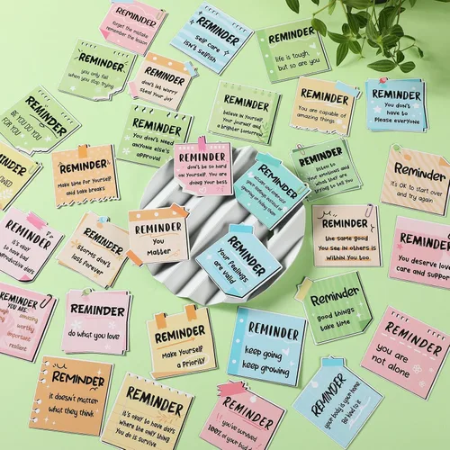 Miniatura 4 de Copkim 32 imanes bohemios de salud mental para nevera, afirmación positiva, regalos inspiradores para el día de agradecimiento de los empleados
