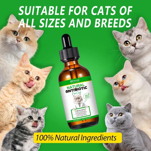 Miniatura 7 de Antibióticos para gatos, antibióticos para inyecciones para gatos, antibiótico natural para gatos para alivio inmune y de alergias, alivio