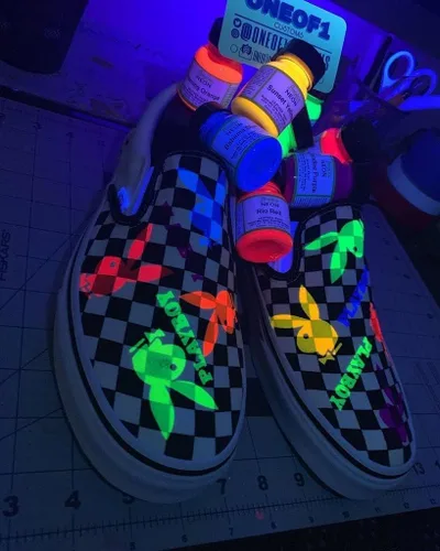 Miniatura 6 de Angelus Pintura acrílica neón para cuero, para zapatos, botas, chaquetas, arte, personalización, zapatillas, bolsas y más, Jamaican Joy - 4 onzas