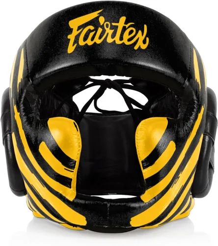 Miniatura 9 de Fairtex Muay Thai & Boxing Headgear Protector de cabeza protector con correas ajustables, acolchado multicapa, visión mejorada y cobertura