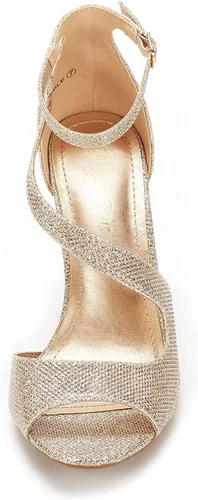 Miniatura 5 de DREAM PAIRS, NILE - Sandalias modernas de tacón tipo stiletto con punta abierta para mujer