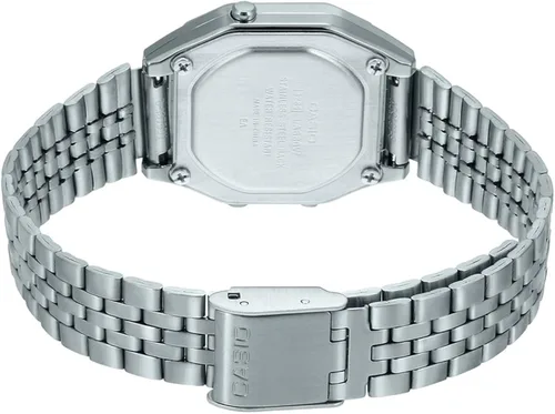 Miniatura 4 de Casio LA680WA-2C - Reloj digital con esfera floral vintage para mujer Azul Patchwork Cronógrafo digital