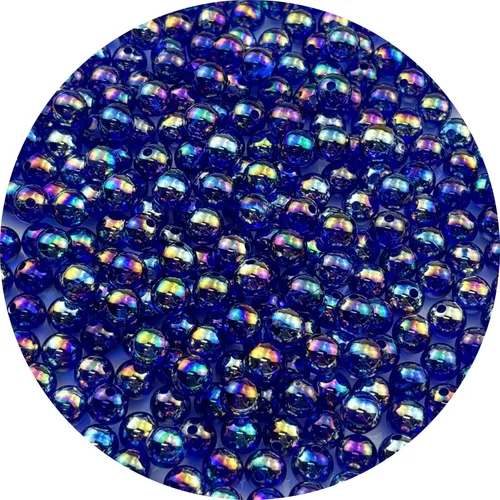 Miniatura 53 de 2000 cuentas redondas acrílicas de 0.157 pulgadas (0.157 in), cuentas espaciadoras de colores AB con agujero para bricolaje, pulseras, collares