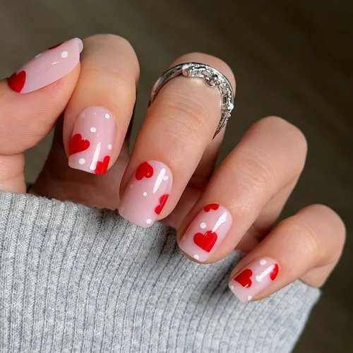 Miniatura 22 de Uñas a presión CurvLife cortas cuadradas Beige, Blancas, Rosas, Uñas postizas falsas acrílicas con diseño de albaricoque, uñas de cobertura completa