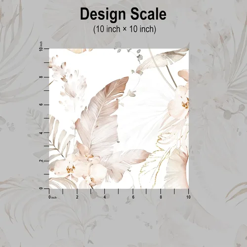 Miniatura 8 de Blooming Wall Papel tapiz de pared con diseño floral de hojas tropicales rojas en acuarela para decoración de pared, 14.5 pies cuadrados/rollo