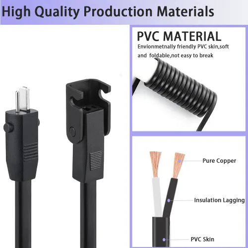 Miniatura 3 de Cable de extensión para motor reclinable 29V2A DC Calbe,Cable de extensión de motor de 10 pies para silla elevadora o salida CC reclinable eléctrica.