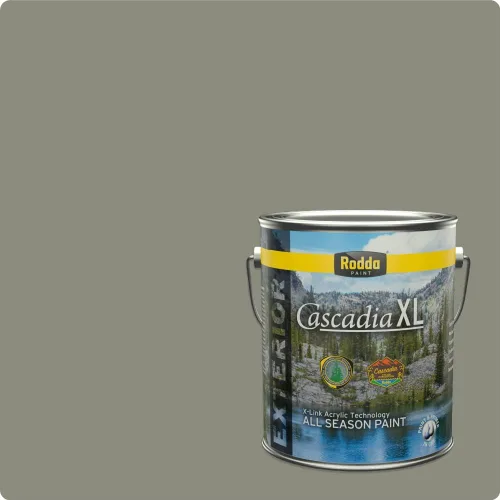 Miniatura 112 de Rodda Paint CASCADIA XL Pintura e imprimación satinada exterior en uno, cuarto de galón, resistencia industrial