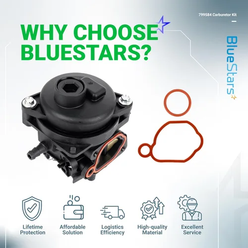 Miniatura 9 de BlueStars 799584 592361 Carburador - Compatible con motores de 140cc Husqvarna LC121P Troy-Bilt TB110 TB200 B110 cortacésped - Reemplaza 594058