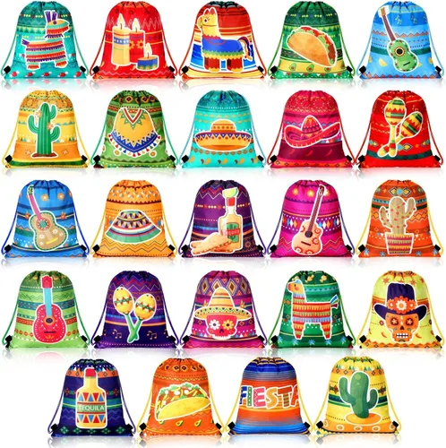 Miniatura 8 de Marsui 24 piezas Bolsas de regalo con cordón para fiesta en la piscina, bolsas de golosinas para regalos de fiesta, bolsas de dulces para regalos