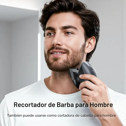 Miniatura 4 de Maquinilla de afeitar eléctrica para hombres, afeitadora de pelo de cabeza y cuerpo para hombres, afeitadora inalámbrica recargable para cabeza Gris