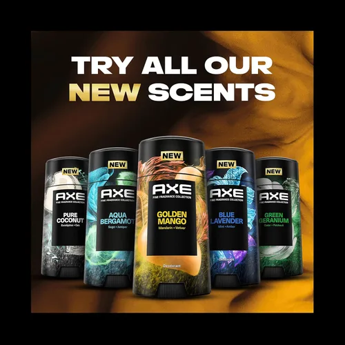 Miniatura 7 de AXE Fine Fragrance Collection - Desodorante en barra de mango dorado, 4 unidades con frescura 48H y protección contra olores con aceites esenciales