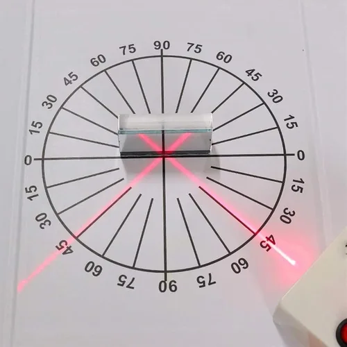 Miniatura 5 de Physics Optical Experiment Set Multifunction Reflector Refraction Triangular Prism Convex Lens Optical Concave Convex Lens Prism Set Physical