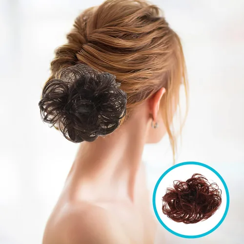 Miniatura 4 de OSALADI Pinzas para el cabello rizado, 2 piezas, pinza de pinza de peluca, moño de pelo falso de fibra As Shown 5