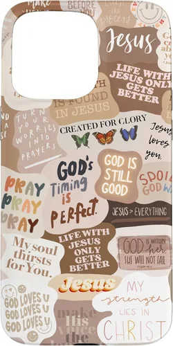 Miniatura 31 de Funda estética para iPhone 17 con frases positivas con versículos bíblicos cristianos
