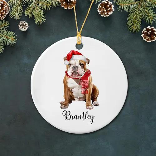 Miniatura 17 de Bichon Frise - Adorno de cerámica de Navidad 2025, adornos personalizados de Bichon Frise regalos para los amantes de los perros, bonito adorno