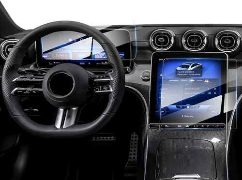 Miniatura 16 de Karltys Paquete de 2 protectores de pantalla para Nissan Frontier 2022-2024, accesorios de vidrio templado de 9 pulgadas, sin deslumbramiento ni